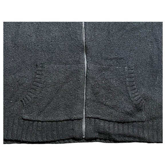 Torrid Women Sweater 4X Black Graphic Cardigan Full Zip Skull Rose Indie Sleaze - Picture 7 of 11